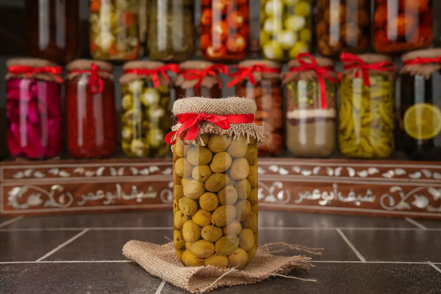 زيتون سلطة بالزعتر350